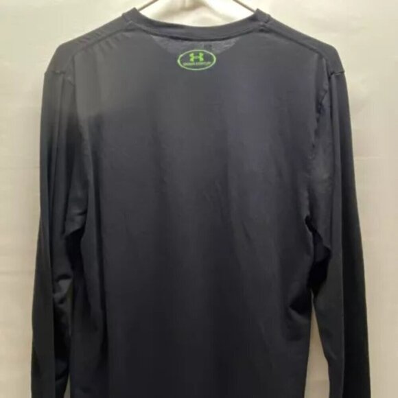 Under Armour Heat Gear Men's Medium Black Loose Fit Long Sleeve GmCharged Logo - Picture 4 of 11